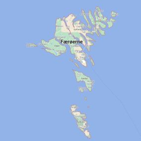 Kort Færøerne